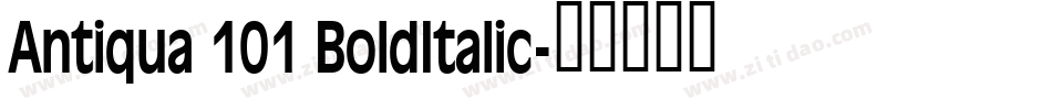 Antiqua 101 BoldItalic字体转换
